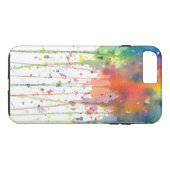 Abstracte waterverf druppelkunst Case-Mate iPhone case (Achterkant (Horizontaal))
