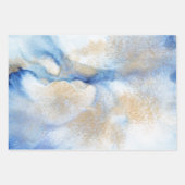 Abstracte Waterverf en goud Inpakpapier Vel (Voorkant 2)