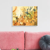 Abstracte waterverf en oude achtergrond canvas afdruk (Insitu (Woonkamer))