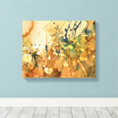 Abstracte waterverf en oude achtergrond canvas afdruk (Insitu (Houten vloer))