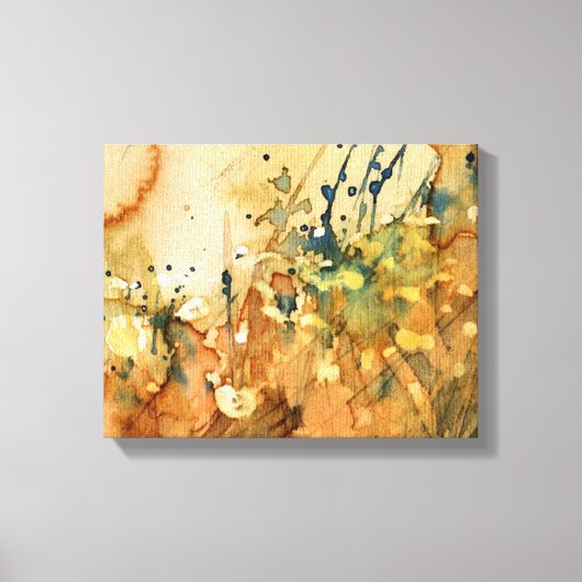 Abstracte waterverf en oude achtergrond canvas afdruk (Voorkant)