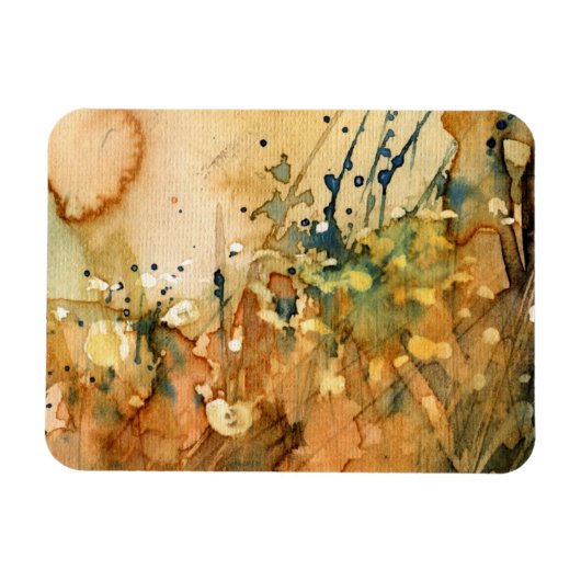 Abstracte waterverf en oude achtergrond magneet (Horizontaal)