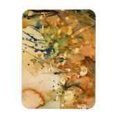 Abstracte waterverf en oude achtergrond magneet (Verticaal)