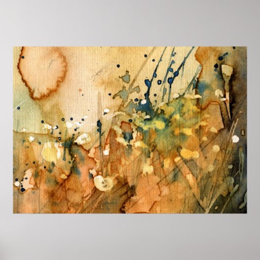 Abstracte waterverf en oude achtergrond poster (Voorkant)