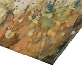 Abstracte waterverf en oude achtergrond snijplank (Hoek)