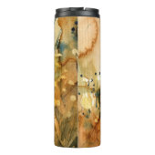 Abstracte waterverf en oude achtergrond thermosbeker (Achterkant)