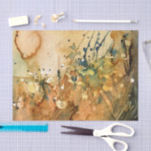 Abstracte waterverf en oude achtergrond tissuepapier (Craft)