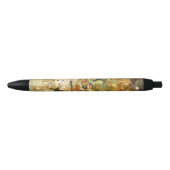 Abstracte waterverf en oude achtergrond zwarte inkt pen (Voorkant)