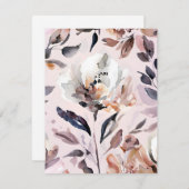 Abstracte Waterverf Feestdagenkaart (Voorkant / Achterkant)