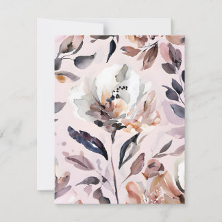 Abstracte Waterverf Feestdagenkaart