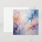 Abstracte waterverf feestdagenkaart (Voorkant / Achterkant)