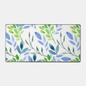 Abstracte Waterverf Fern Leaves Bureaumat (Voorkant)