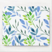 Abstracte Waterverf Fern Leaves Muismat (Voorkant)