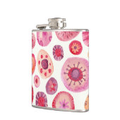 Abstracte Waterverf Floral Heupfles (Links)