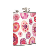 Abstracte Waterverf Floral Heupfles (Rechts)