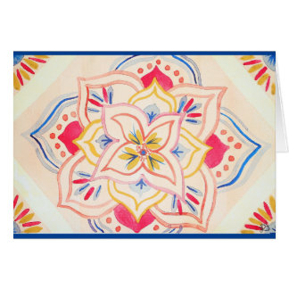 Abstracte waterverf floral mandala