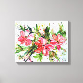 Abstracte Waterverf Floral Print (Voorkant)