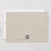 Abstracte Waterverf Floral Sage Green Wedding Bedankkaart (Achterkant)