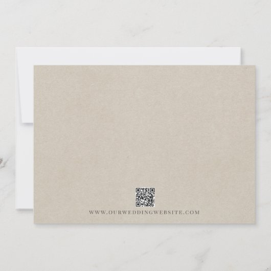 Abstracte Waterverf Floral Sage Green Wedding Bedankkaart (Achterkant)