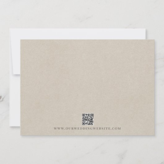 Abstracte Waterverf Floral Sage Green Wedding Save The Date (Achterkant)