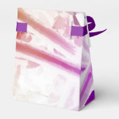 Abstracte Waterverf Floral Tent Favor Box Bedankdoosjes (Achterkant)