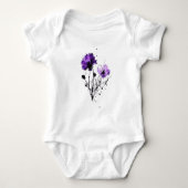 Abstracte Waterverf Flowers Romper (Voorkant)