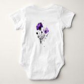 Abstracte Waterverf Flowers Romper (Achterkant)