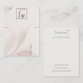 Abstracte Waterverf Foliage Logo Houder van het Ke Visitekaartje (Voorkant / Achterkant)