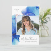 Abstracte Waterverf Fotogradatie Partij Kaart (Staand voorkant)