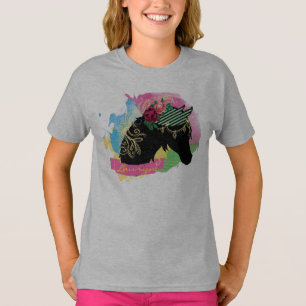 Abstracte Waterverf geïllustreerd ontwerp van paa T-shirt