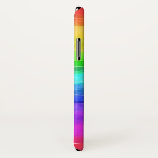 Abstracte Waterverf gekleurde strips regenboog Case-Mate iPhone Case (Achterkant / rechts)