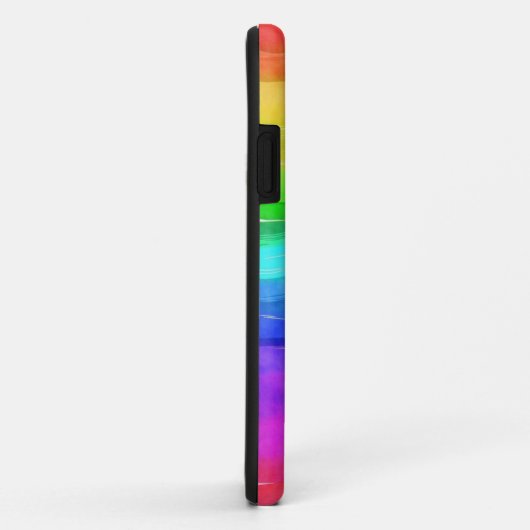 Abstracte Waterverf gekleurde strips regenboog Case-Mate iPhone Case (Achterkant/rechts)