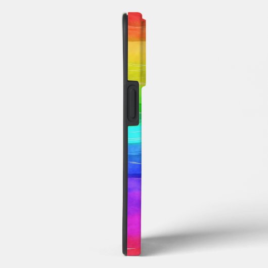 Abstracte Waterverf gekleurde strips regenboog Case-Mate iPhone Case (Achterkant / Rechts)