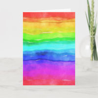 Abstracte Waterverf gekleurde strips regenboog
