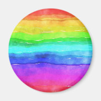 Abstracte Waterverf gekleurde strips regenboog