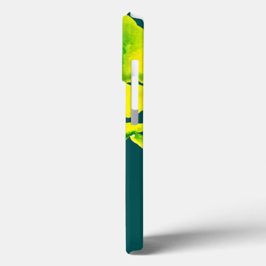 Abstracte waterverf gele bloem Case-Mate iPhone case (Achterkant / Links)