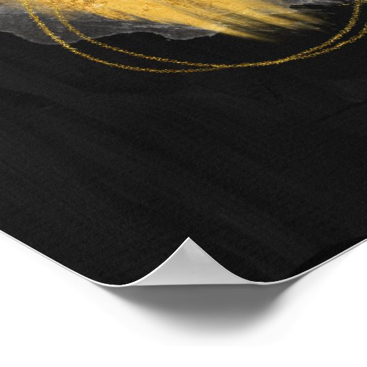 Abstracte Waterverf geometrisch, Abstract, minimaa Poster (Hoek)