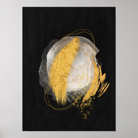 Abstracte Waterverf geometrisch, Abstract, minimaa Poster (Voorkant)