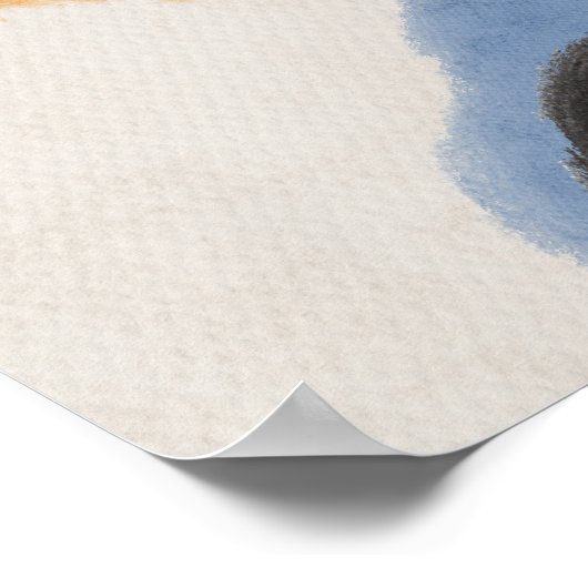 Abstracte Waterverf geometrisch, Abstract, minimaa Poster (Hoek)