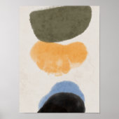 Abstracte Waterverf geometrisch, Abstract, minimaa Poster (Voorkant)