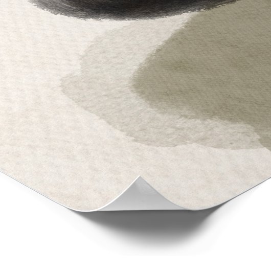 Abstracte Waterverf geometrisch, Abstract, minimaa Poster (Hoek)