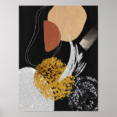 Abstracte Waterverf geometrisch, Abstract, minimaa Poster (Voorkant)