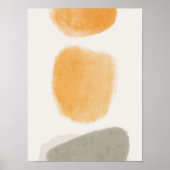 Abstracte Waterverf geometrisch, Abstract, minimaa Poster (Voorkant)