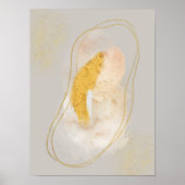 Abstracte Waterverf geometrisch, Abstract, minimaa Poster (Voorkant)