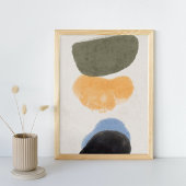 Abstracte Waterverf geometrisch, Abstract, minimaa Poster