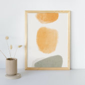 Abstracte Waterverf geometrisch, Abstract, minimaa Poster