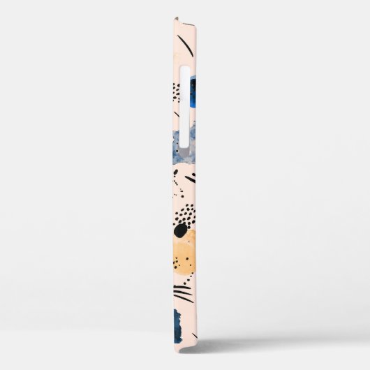 Abstracte Waterverf: geometrisch inktpatroon. Case-Mate iPhone Case (Achterkant / Links)