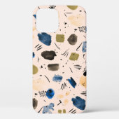 Abstracte Waterverf: geometrisch inktpatroon. Case-Mate iPhone Case (Achterkant)