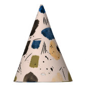 Abstracte Waterverf: geometrisch inktpatroon. Feesthoedjes (Rechts)