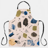 Abstracte Waterverf: geometrisch inktpatroon. Schort (Voorkant)